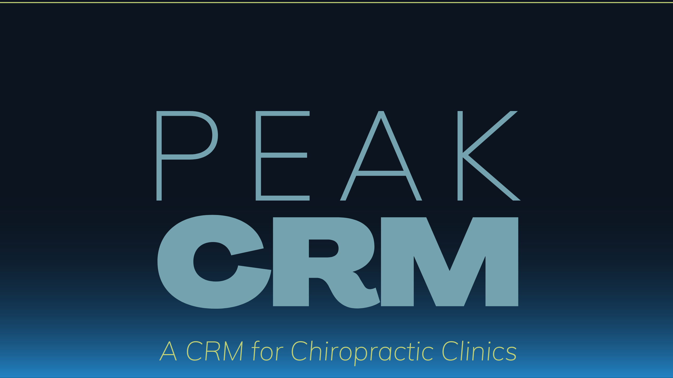 PeakCRM for Chiropractic Clinics